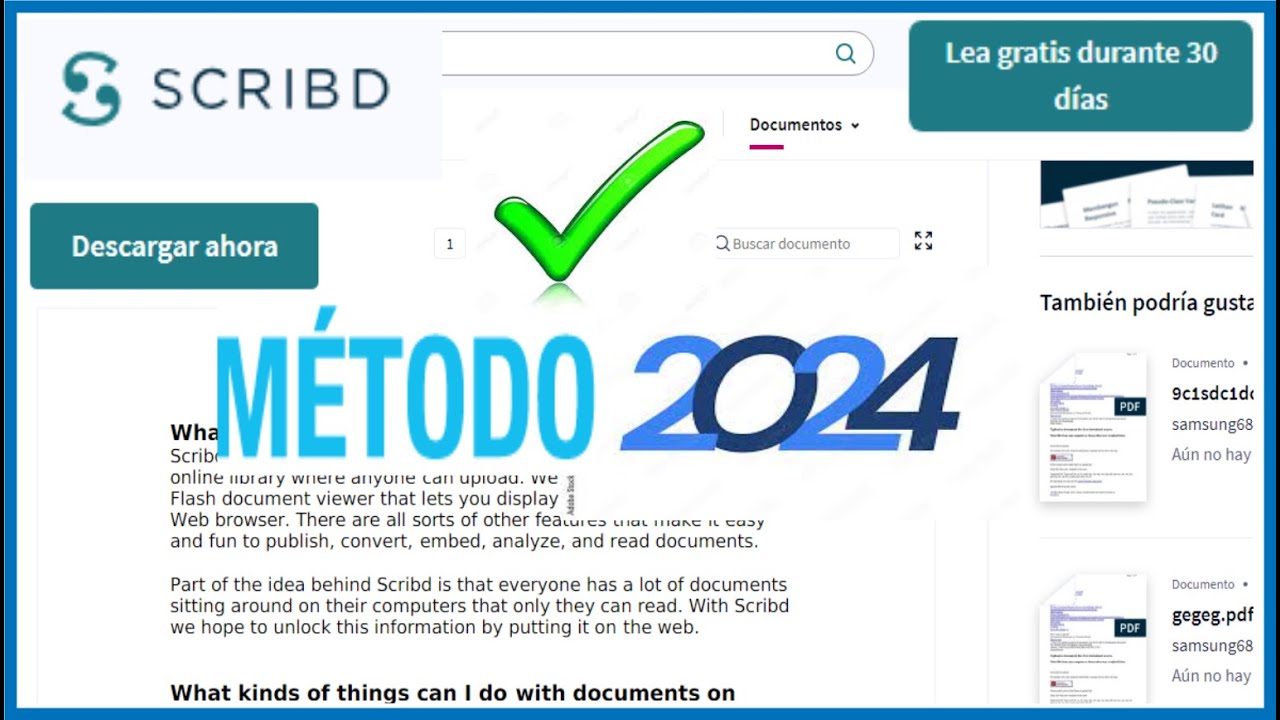 Cómo descargar Scribd fácilmente y acceder a su contenido